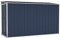 Tidyard Garden Storage Shed Metal Outdoor Tool Shed Wall-mounted Outdoor Shed Patio Terrace Backyard Cupboard with Doors Garden Storage Furniture Anthracite 118x288x178 cm Steel