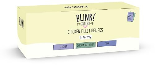 Blink! Wet Kitten Food Chicken Selection in Gravy 40x85g