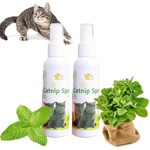 SEMINISMAR Erba Gatta Spray,Nebulizzazione Spray per Gatti,Spray Trasparente per il Comportamento di Gatti e Gattini,Spray all'erba gatta,spray all'erba gatta per gatti,100ml