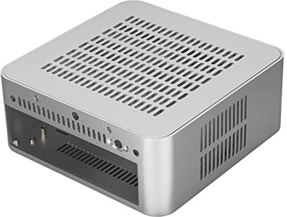 LUCKDANO Mini ITX Case di Computer, Custodia per PC Mini Caso ITX Good Dissipazione del Calore SQUISIT