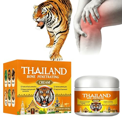 Crème Anti-Douleur,Tigre Crème,Crèmes Contre Douleur Arthritique, Pommade Crèmes Douleur Articulaire,Crèma Osseuse Articulaire Naturelle,Crèma Apaisante pour Douleurs Musculaires