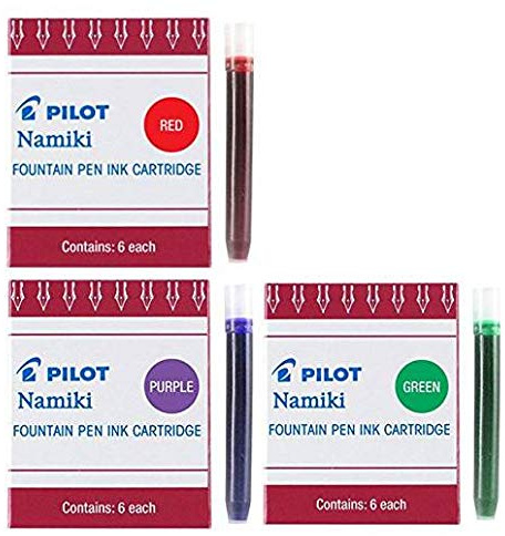 Pilot Namiki IC50 Fountain Pen Ink Cartridge Purple Green Red(69002-69003-69004)