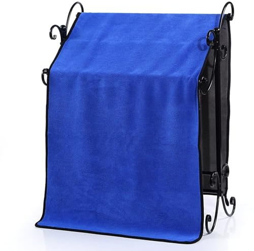 VEIYI Haustier Badetuch Schnelltrocknendes Haustierehandtuch Super Saugfähig Handtücher Tierdecke für Hund Katze (Blau, 55 * 100cm)