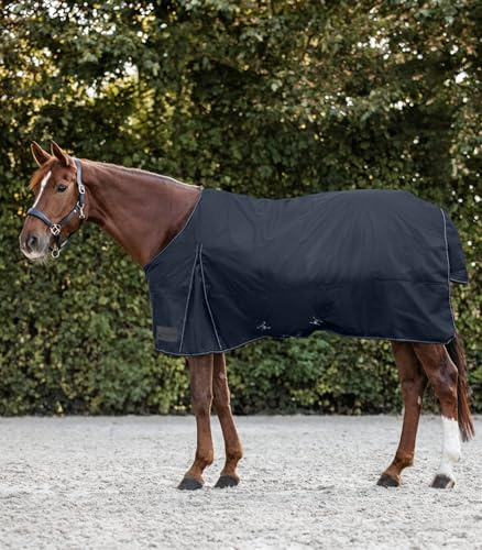 Waldhausen Manta de forro polar para exteriores, color azul oscuro, 165 cm