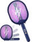 Raqueta Matamoscas Electrica,3 en 1 Plegable Eléctrico Mosquito Mosca Zapper Matamosquitos Moscas USB Recargable