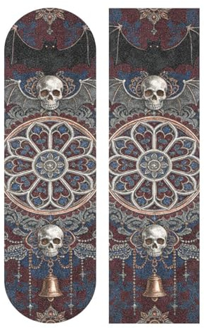 voucong Nastro antiscivolo per skateboard, stile bohémien, antiscivolo, per scooter, 83 x 22,9 cm