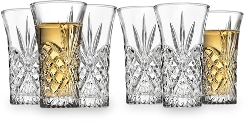 Godinger Shot Glasses, Shot Drinking Glasses, Glass Shooters, Set of 6