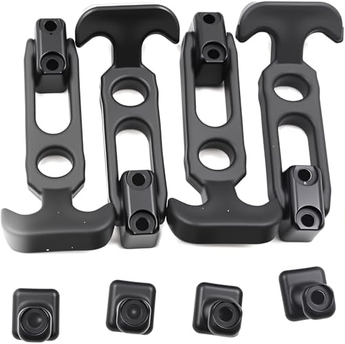 Chiloskit 4 st 110 mm T-handtag dragspärrar hasp flexibla T-handtag dragspärrar för kylare, golfvagn eller verktygslåda