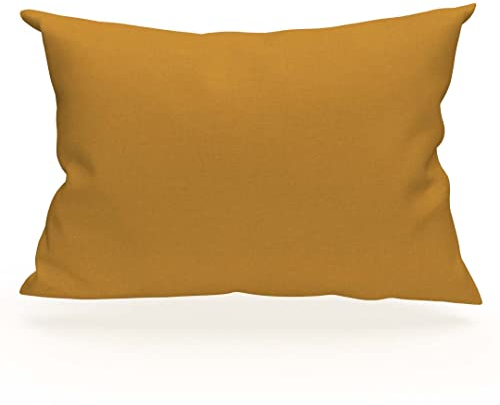 Soleil d'Ocre Kissenbezug, Baumwolle, Gelb, 50 x 70 cm