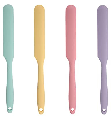 Espatula Antiadherente,Espátula Cocina, Espátula Reposteria, Espátula Silicona, 4PCS Espátula Resistente al Calor Lengua Silicona Cocina Utensilios Cocina Reposteria Utensilios
