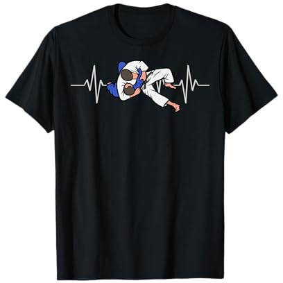 T-shirt de judo pour homme - Costume de judo pour garçon - Motif battements de cœur T-Shirt