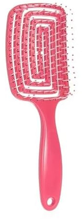 Cepillo de Pelo Antitirones, Cepillo Desenredante sin Tirones, Para Pelo Húmedo o Seco y Para Todo Tipo de Cabellos, Hombres, Mujeres y Niños (ROJO)