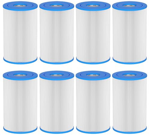 Macaberry Cartucho de repuesto de filtro de agua de 20 micras de 5 x 2.5 pulgadas (paquete de 8) compatible con cualquier sistema de inmersión en frío, baño de hielo, cápsulas de hielo, filtros debajo