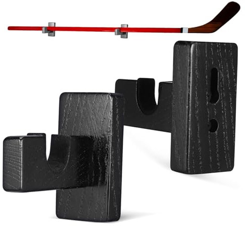 TOKIDNY Support de crosse de hockey sur glace Organisateur mural pour équipement de hockey Design minimaliste