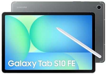 Samsung Galaxy Tab S10 FE 128GB, Tablet Android + S Pen, Galaxy AI, 8GB RAM, Pantalla de 10,9, Batería de Larga Duración, Gris, Garantía del Fabricante 3 Años + 1 Año Extra