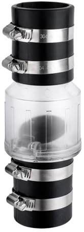 BOXOB Clapet Anti-Retour Silencieux Pompe Puisard, 2 Pouces Anti-Refoulement Réduction du Bruit Compatible avec les Tuyaux de 1 1/2 Pouce Schedule 40