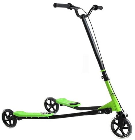 Patinete Doble DE 3 Ruedas Capacidad DE Carga 100 KG (Verde)