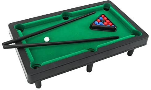 Mini-Billardtisch, Miniatur-Billard-Pool-Spielset, Interaktive Simulation Mini-Tischplatte Tragbares Billardspiel Billardtisch für Desktop-Dekoration Ornament für Kinder Erwachsene