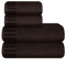 MALLONI HOME Ultra Soft 4er-Pack Handtuch-Set, Baumwolle, enthält 2 übergroße Badetücher 70 x 140 cm, 2 Handtücher 50 x 90 cm, für den täglichen Gebrauch, kompakt und leicht — Braun