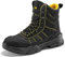 SPIEZ Sicherheitsschuhe Herren SB PL, Leichte Arbeitsstiefel mit Reißverschluss, Durchtrittsichere Sicherheitsstiefel Herren Bequeme Arbeitsschuhe, EU44, Schwarz-Gelb