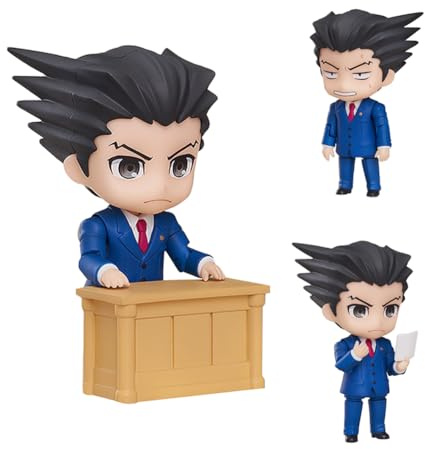 Phoenix Wright - Colección de figuras de anime movibles de 10 cm, piezas intercambiables, figuras de acción, modelo de figura, adornos de decoración de escritorio