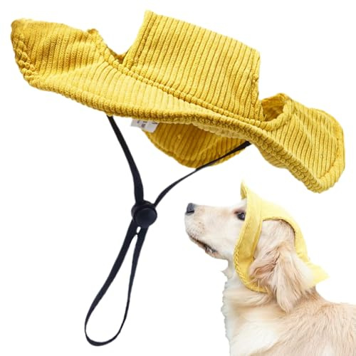 Cappello per cani – Cappellino parasole per cuccioli, protezione solare regolabile, comodo e traspirante, per passeggiate, escursionismo, arrampicata, protezione solare quotidiana