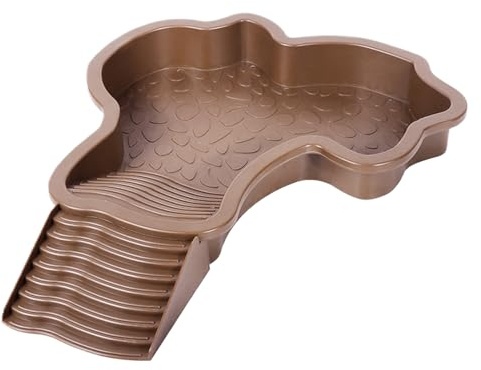Huayeex Piscina De Baño para Reptiles, Cuenco De Agua para Reptiles, Bandeja para Reptiles con Rampa, para Tortugas, Lagartos, Reptiles Geckos
