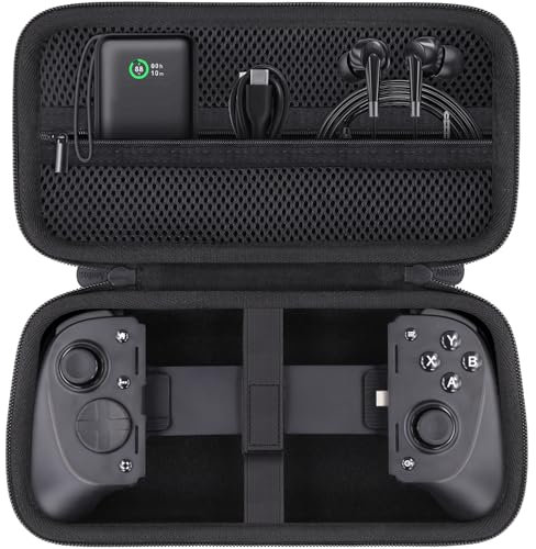 Aenllosi for Razer Kishi V3 Gaming Controller Hard Carrying Protective Storage Case,Controller for iPhone Android,Black (Case Only) [PlayStation]