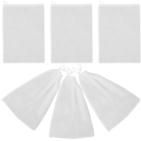 Generico Set da 6 Dust Bag per Borsa Non Tessuto Bianco, Organizer Pieghevoli e Riutilizzabili per Stivali e Scarpe da Viaggio, per Riporre e Proteggere
