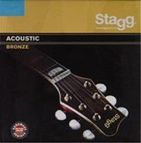 Stagg AC-1254-BR Jeu de cordes pour Guitare acoustique Light (12-16-25-34-42-54)