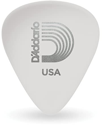 Planet Waves 1CWH4-10 - Púa (de caparazón de tortuga, tamaño medio, paquete de 10 uds.), color blanco