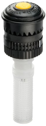 Rain Bird 18RNQ Mini Rotary Spray Nozzle, 90° Quarter Circle Pattern, Adjustable 13' - 18' Spray Distance, Black