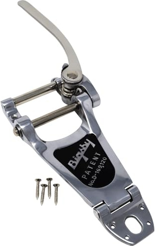 Bigsby B7 Vibrato Kit pour guitare solide avec couvercle bombé Chromé