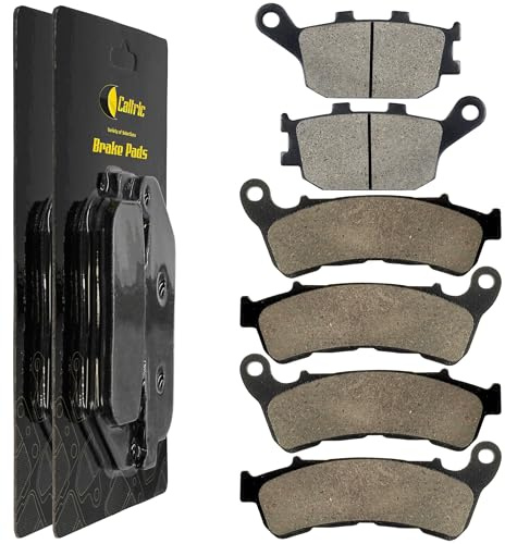 Caltric Front Rear Brake Pads Compatible with Honda Cb1100 Cb1100Aa Cb1100Ab Cb1100Ac 2010-2016