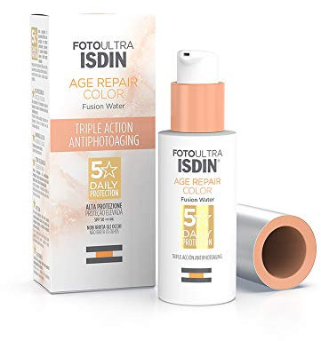 Isdin FotoUltra - Age Repair Color SPF50 Protezione Viso Colorato Anti-age, 50ml