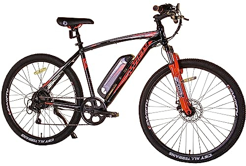Swifty All Terrain Electric Bike Mountain Ebike - Perfektes Pendlerrad mit 7-Gang Shimano Schaltung und Scheibenbremsen - Bis zu 25 Kilometer mit einer Ladung - Elektrofahrräder für Erwachsene