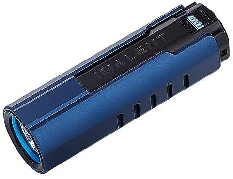 IMALENT LD70 Torcia EDC Torcia Tattica Ricarica magnetica e usb,4000lm,203M, 5 Modalità, Impermbile IP68, display OLED, per Campeggio, Escursionismo, Emergenze (Blu notte)