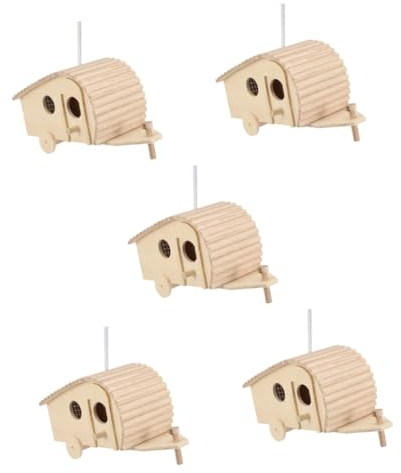 BESPORTBLE 5 Stücke Vogel Feeder Holz Vogel Nistkasten Vogel Zucht Box Holz Vogel Box Jahreszeiten Vogel