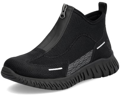 Rieker Damen Ankle Boots M5351, Frauen Stiefeletten, lose Einlage,Bootee,Booties,halbstiefel,Kurzstiefel,uebergangsschuhe,schwarz (00),41 EU / 7.5 UK