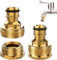 HARY Wasserhahn Adapter 2 Stück,3/4 Zoll Schlauchanschluss Wasserhahn 1/2 Zoll Gardena Hahnverbinder für Home Yard/Waschmaschine Gewinde Wasserhahn