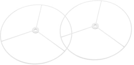 FUTUREORYY 2piezas Soporte Metalico Pantalla Lámpara De Techo Redondo Fácil Instalación Accesorio Para Lámparas Araña Blanca