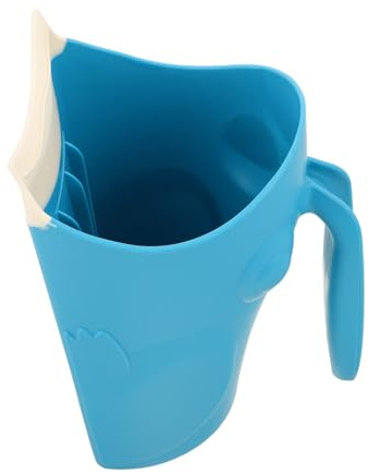 ZUNOXAZ Vaso de Champú para Taza de Enjuague para Baño Material y Seguro Diseño Divertido de Rana para Lavar el Cabello de Bebés la Hora del Baño