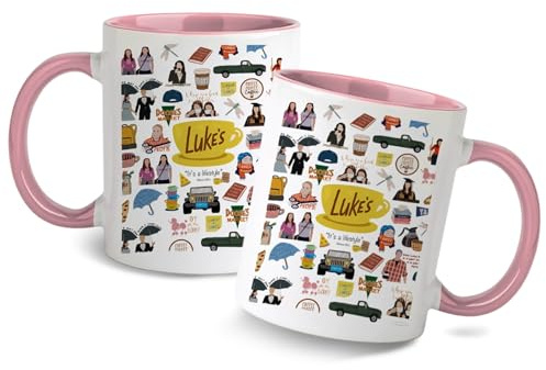 Taza de café novedosa, taza de café bicolor de 350 ml con asa aislada, taza de cerámica apta para lavavajillas, taza personalizada regalo para novia, esposa y familia