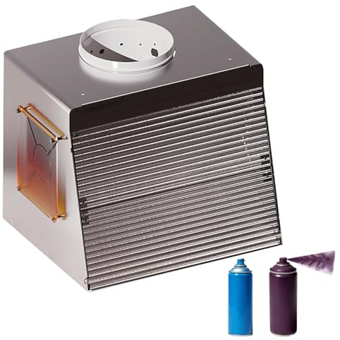 Cabina spray per aerografo con ventola di scarico da 5000 giri/min, stazione di estrazione per pittura portatile per progetti fai da te, kit completo di vernice ad aria