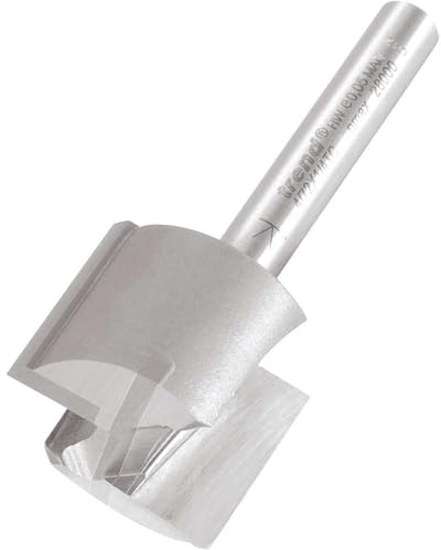 Trend Professional Straight Two Flute Router Cutter, 1/4 Inch Shank, 24mm Cut Diameter & 19mm Cut Length, Tungsten Carbide Tipped, 4/72X1/4TC