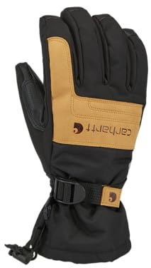 Carhartt Men's Tundra Insulated Work Glove, Black/Barley, Large