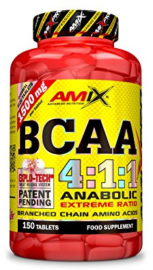 AMIX - Suplemento Alimenticio BCAA Instantized 4:1:1 en 150 Tabletas - Ayuda a Eludir el Catabolismo Muscular - Estimula la Recuperación Muscular - Favorece la Síntesis Proteica
