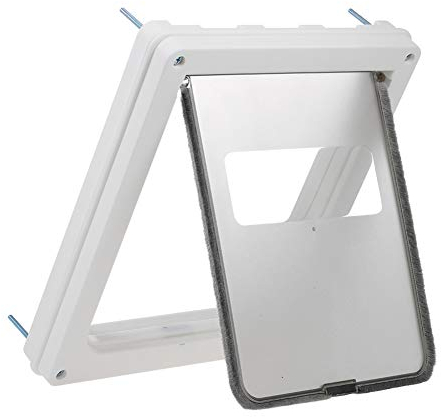 YTLJJ Katzenklappe Hundeklappen Cat Flap Door Katzentür 2 Verschlussoptionen,Mit Tunnel,Robust,Wetterfest,Leise,Magnetrahmen Hundetür Haustierklappe Installieren Leicht Haustier Tür Freilauftür,L