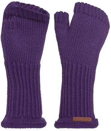 Knit Factory - Cleo Stickade Pulsvärmare - Purple - One Size
