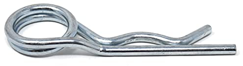 Design61 4 conectores de resorte de 5 mm x 92 mm, doble pasador, galvanizados